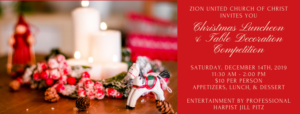 Christmas Luncheon and Table Decorating Competition