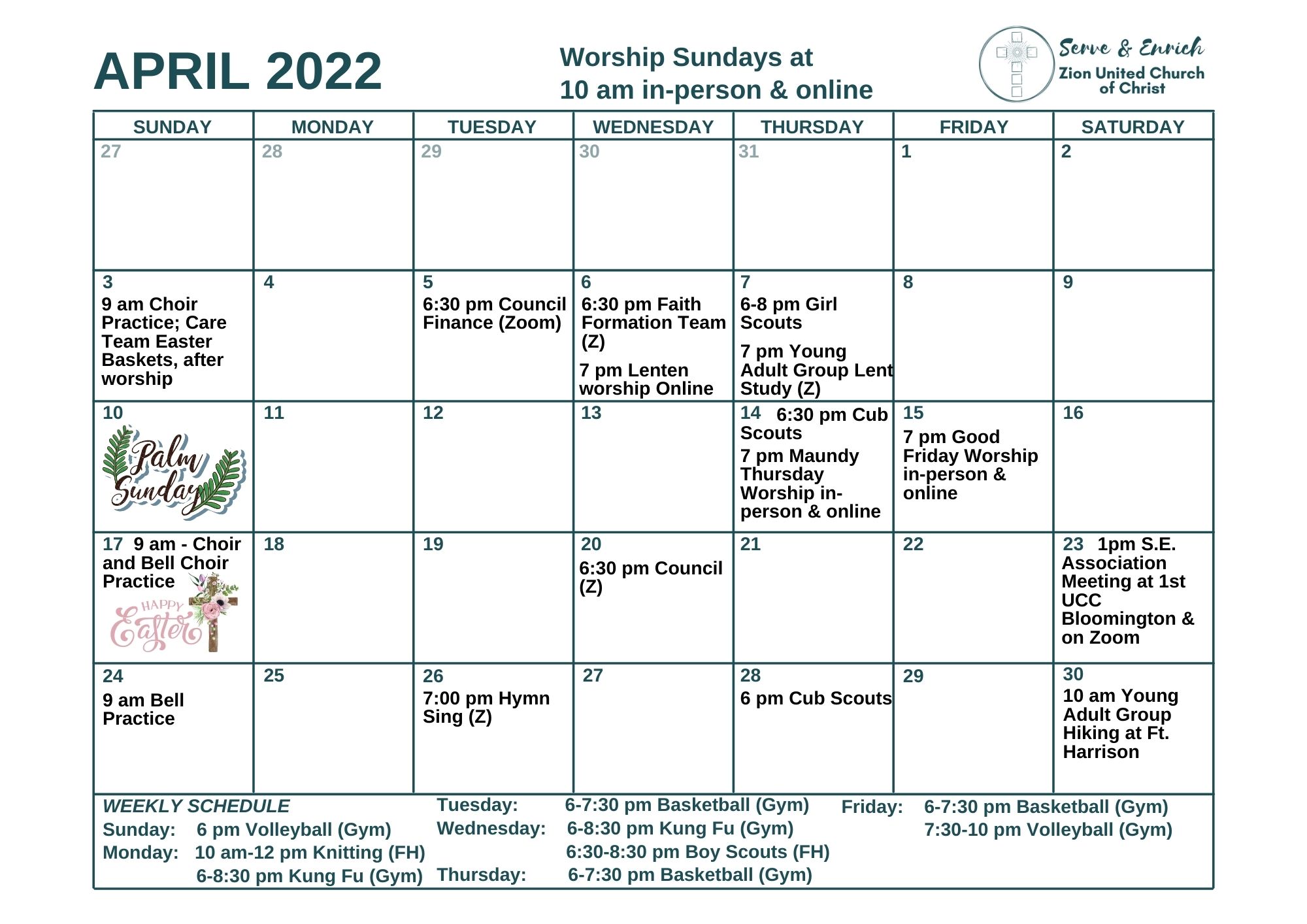 April 2022 Calendar April 2022 Calendar