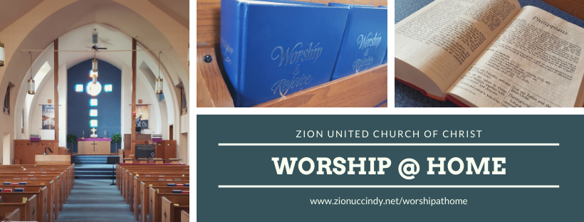 worship at home bulletin banner small