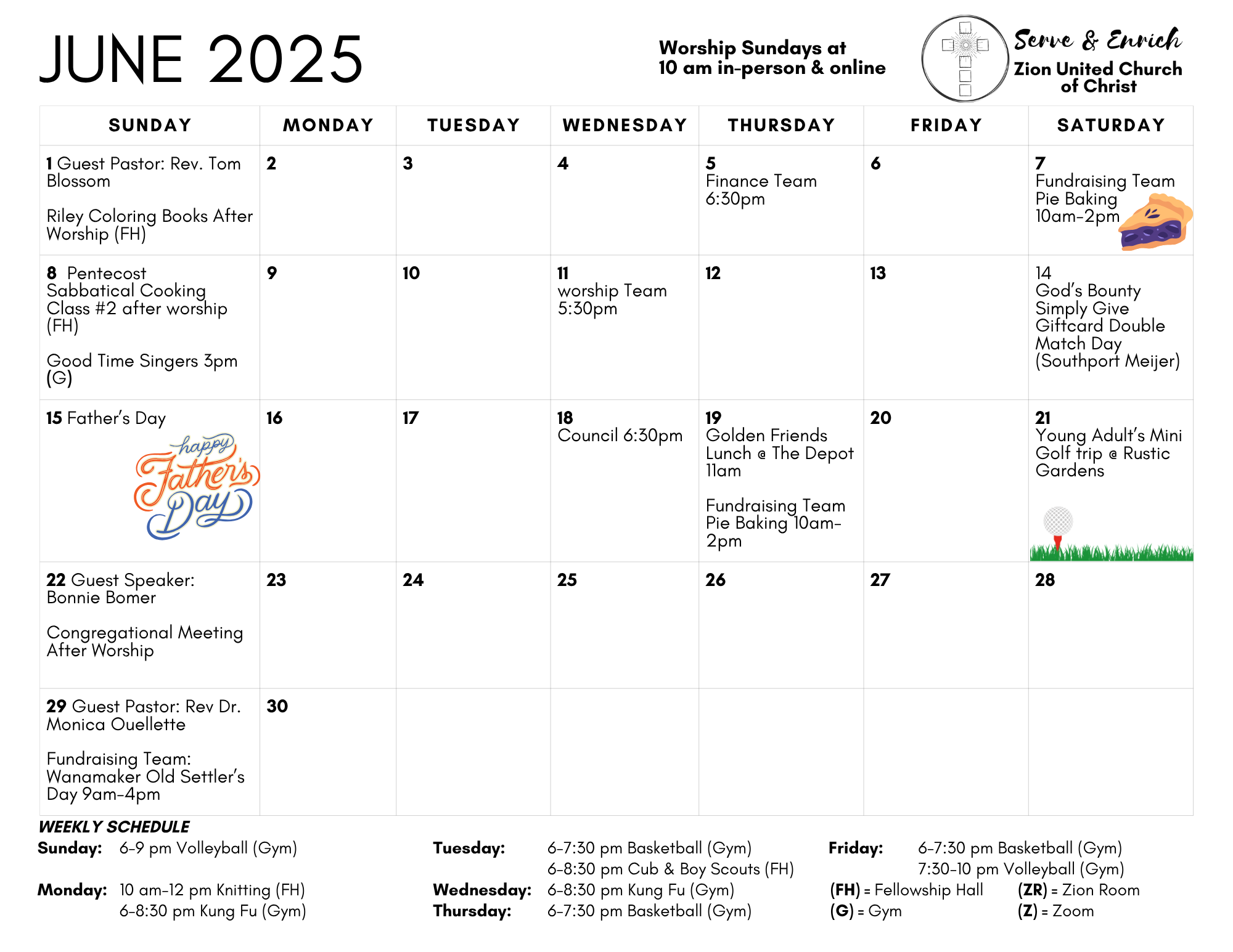 May 2025 ECHO Calendar