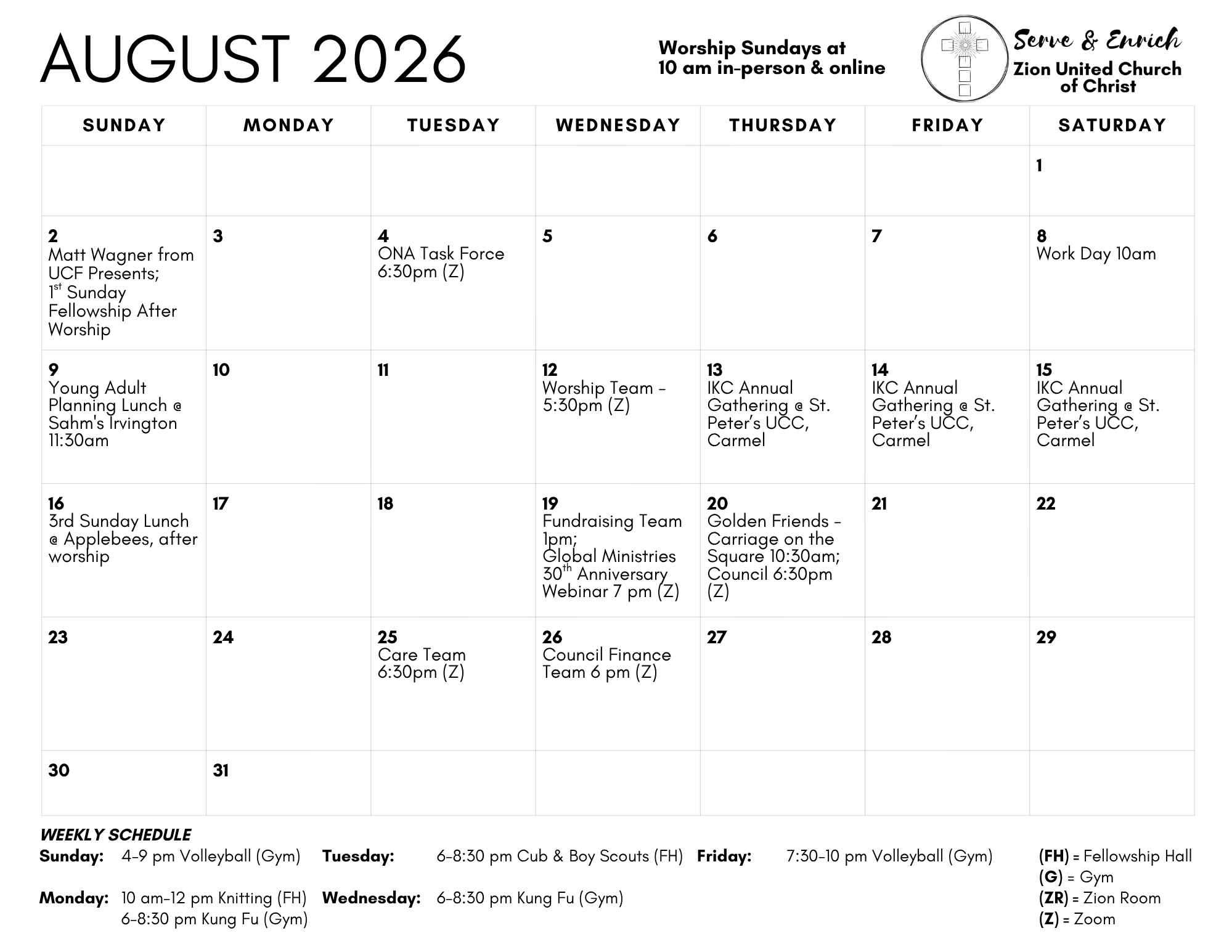 ECHO Calendar